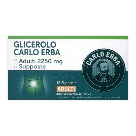 Glicerolo Adulti 18 Supposte 2250mg