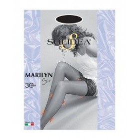 Marilyn 30 Sheer Calza Autoreggente Cammello 2