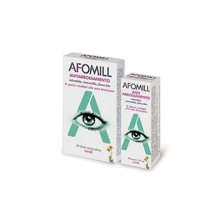 Gocce Oculari Afomill Antiarrossamento 10 Fiale Monodose 0,5 ml