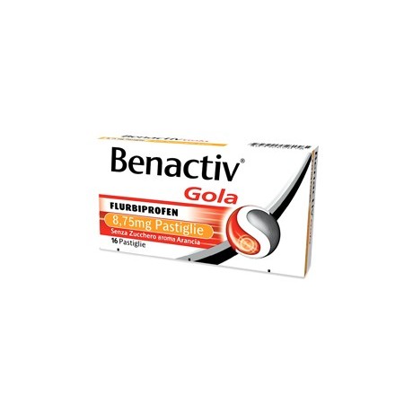 Benactiv Gola 16 Pastiglie Aran Senza Zucchero