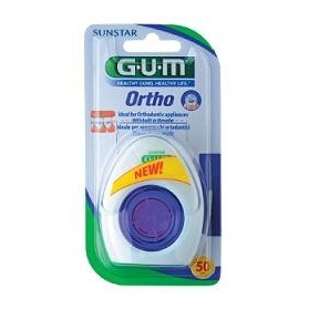 Gum Ortho Floss Filo Spugnoso 50 Pezzi