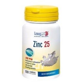 Longlife Zinc 25mg 100 Compresse