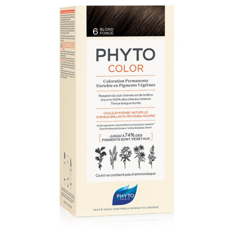 Phytocolor 6 Biondo Scuro 1 Latte+ 1 Crema + 1 Maschera + 1 Paio Di Guanti