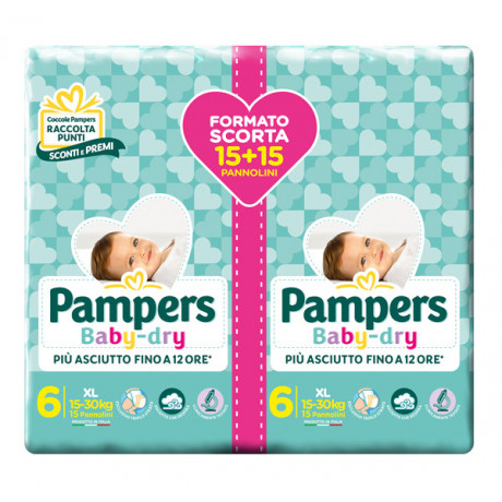 Pampers Baby Dryduo Dwct Xlx30
