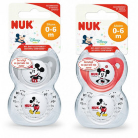 Nuk Succhietto Mickey Si 0-6 2 Pezzi