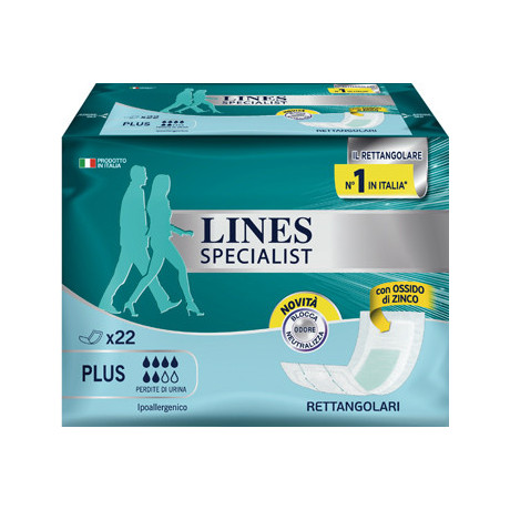 Lines Specialist Pannolone Rettangolare 22 Pezzi