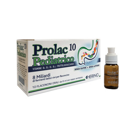 Prolac10 Pediatrico Fermenti Lattici 10 Flaconcini 8 ml