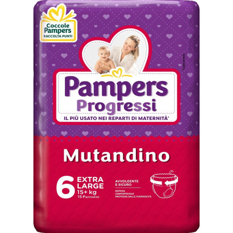 Pampers Progressi Mut Xl 15pz