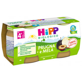 Hipp Omog Prugna/mela 2x80g