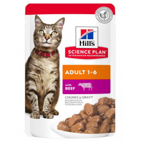 Sp Feline Adult Optimal Care Beef Bustina 85 g