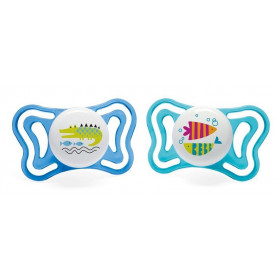 Chicco Succhietto Light Boy Silicone 16-36 Mesi 2 Pezzi