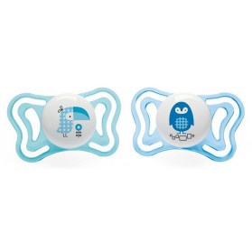 Chicco Succhietto Light Boy Silicone 2-6 Mesi 2 Pezzi