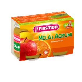 Plasmon Omogeneizzato Mela Agrumi 2 X 104 g