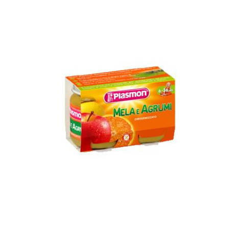 Plasmon Omogeneizzato Mela Agrumi 2 X 104 g