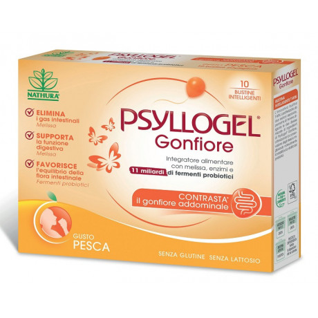 Psyllogel Gonfiore Pesca10 Bustine