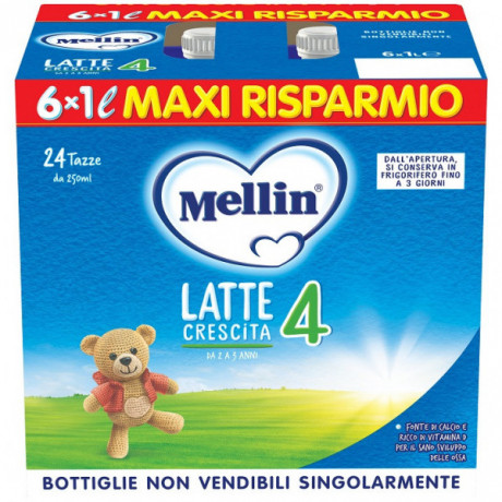 Mellin 4 Latte 6x1000ml