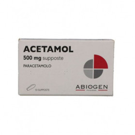 Acetamol 10 Supposte 500mg