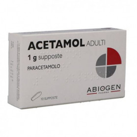 Acetamol Adulti 10 Supposte 1g