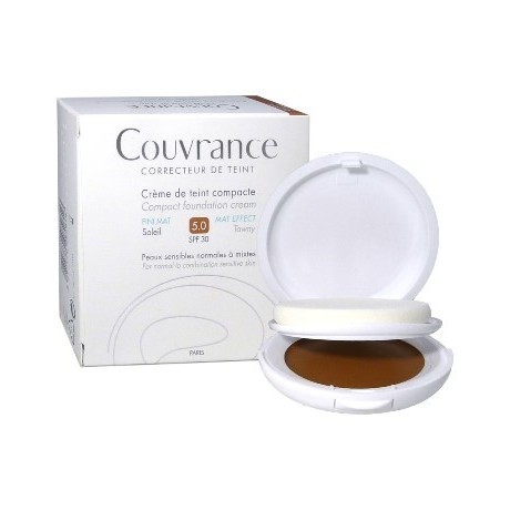 Eau Thermale Avene Couvrance Crema Compatta Colorata Nf Oil Free Sole 9,5 g