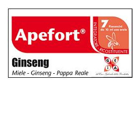 Apefort Ginseng Sciroppo 7 Flaconcini 10 ml