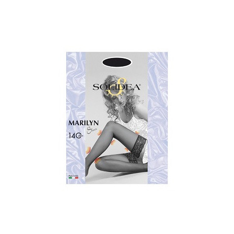 Marilyn 140 Sheer Calza Autoreggente Fumo 3