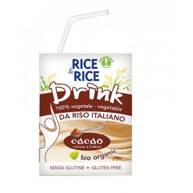 Rice&rice Bevanda Di Riso Con Cacao Con Cannuccia 200 ml