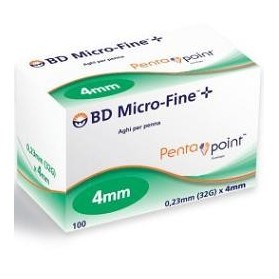 Ago Per Penna Da Insulina Bd Microfine Pentapoint Gauge 32 4 Mm 100 Pezzi