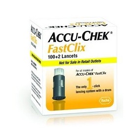 Lancette Pungidito Accu-chek Fastclix 100 + 2 Pezzi