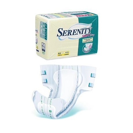 Pannolone Per Incontinenza Serenity Softdry Formato Super T Aglia Large 30 Pezzi