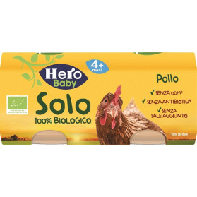 Hero Solo Omog Pollo Bio 2x80g