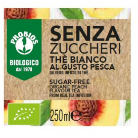 The' Bianco Pesca Senza Zucchero 250ml