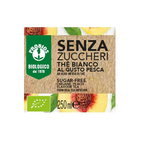 The' Bianco Pesca Senza Zucchero 250ml