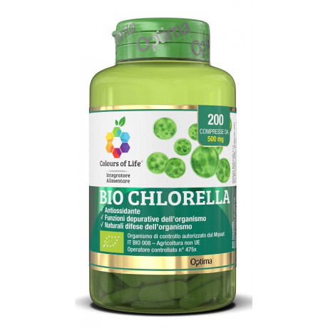 Bio Chlorella 200 Compresse Colours