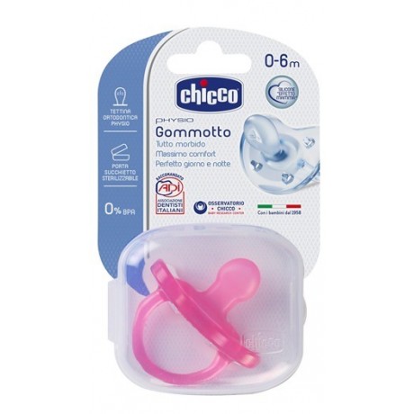 Chicco Gommotto Silicone Bimba 0-6 Mesi 1 Pezzo