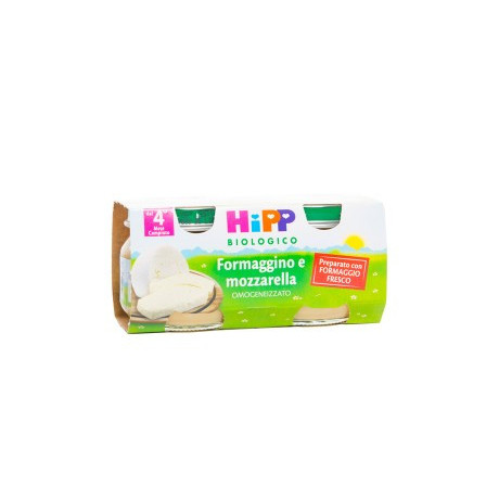 Hipp Biologico Formaggino Mozzarella 2 Pezzi 80 g