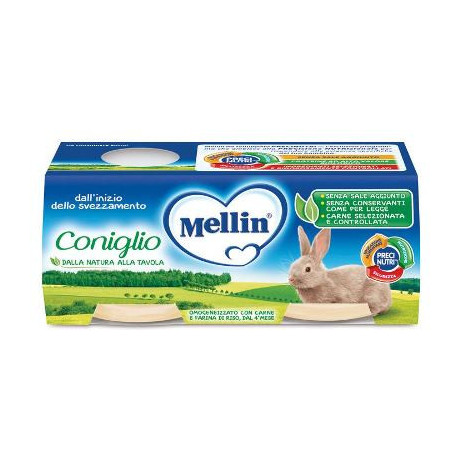 Mellin Omogeneizzato Coniglio 2x120 g