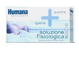 Humana Soluzione Fisiologica Monodose, 20 Flaconcini Da 5ml