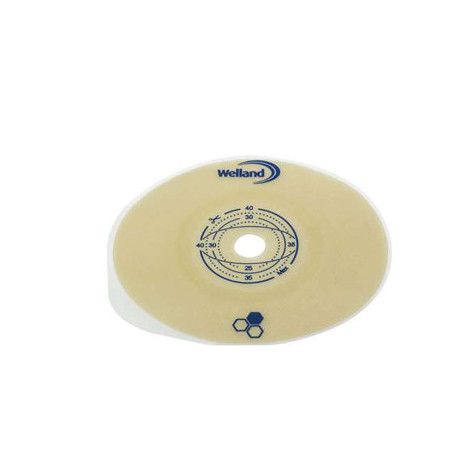 Placca Piana Aurum 2 Per Urostomia 45mm Ritagliabile 5 Pezzi