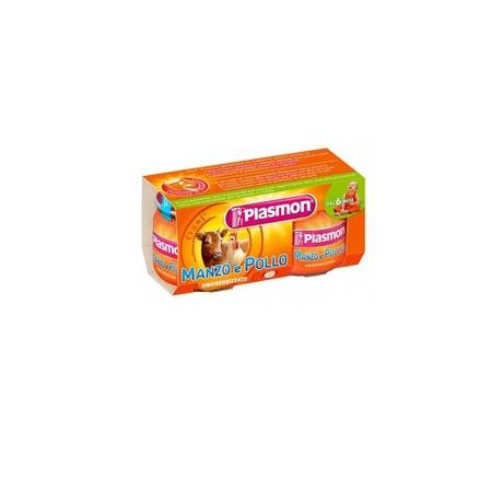 Plasmon Omogeneizzato Manzo/pollo 80 g X 2 Pezzi