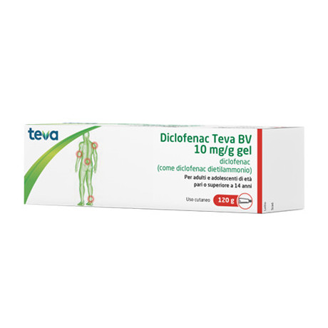 Diclofenac Teva Gel120g 10mg/g