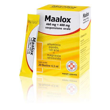 Maalox Uso Orale 20 Bustine 460mg+400mg