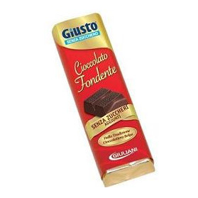 Giusto Senza Zucchero Cioccolato Fondente 42 g