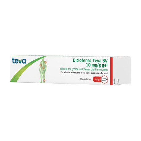 Diclofenac Teva Gel 60g 10mg/g