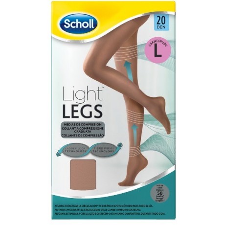 Scholl Lightlegs 20 Denari Taglia L Colore Nude 1 Paio