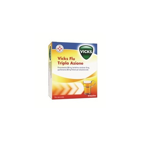 Vicks Flu Tripla A Uso Orale Polv10 Buste