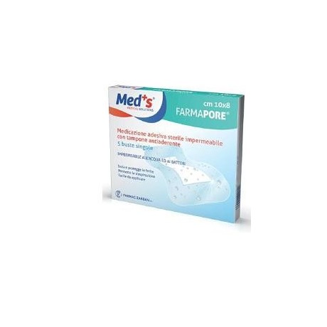 Meds Pore Medicazione Adesiva Impermeabile 10x15 Cm 5 Pezzi