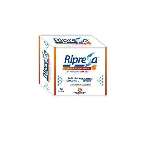 Ripresa 30 Bustine 10g Integratore Alimentare Di Magnesio E Potassio Bustine Effervescenti Utile Negli Stati Di Stanchezza
