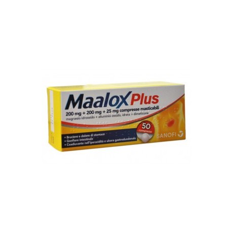 Maalox Plus 50 Compresse Masticabile