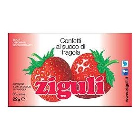 Ziguli Fragola 36 Palline 22 g