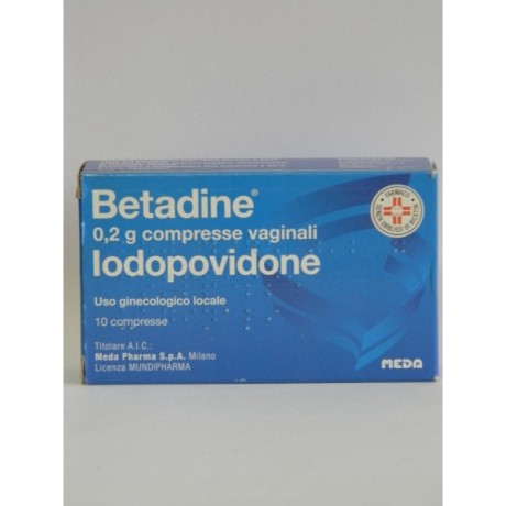 Betadine 10 Compresse Vaginale 200mg